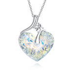 collier coeur cristal