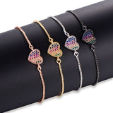 Bracelet Coeur <br/> Multicouleur