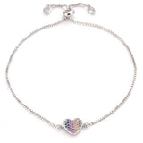 Bracelet Coeur <br/> Multicouleur