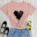 T-shirt Coeur <br/>Craquelé